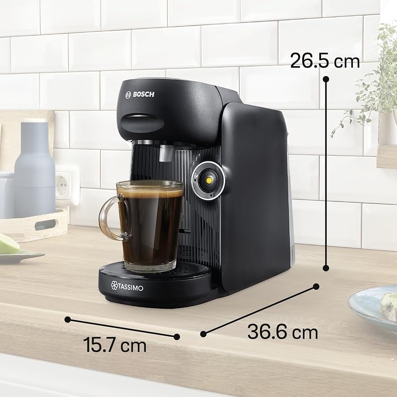 Bosch Tassimo Finesse TAS162E kapszulás kávéfőző 70 itallal, fekete