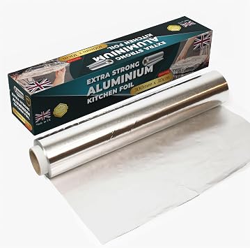 30m Extra Long Aluminum Foil Roll, Large Pack Heavy Duty Foil Roll 30m x 30cm Packaging may vary