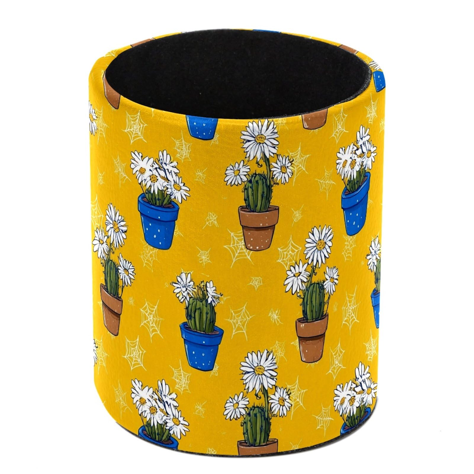 FWJZDSP Cactus Daisy Pencil Cup Pen Organizer Makeup Brush Holder for Office Home Countertop Desk Accessory Storage