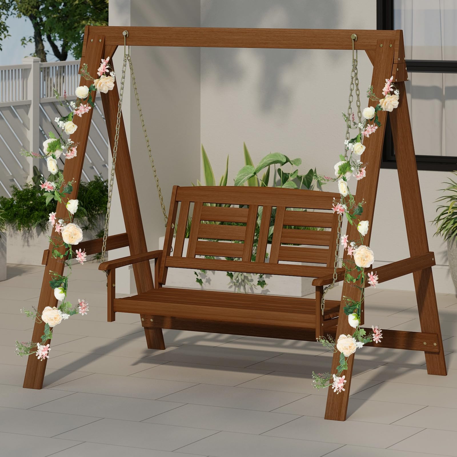 Guirnalda de flores artificiales de 180 cm, 6 pañuelos de seda, flores artificiales decorativas, guirnalda de flores artificiales para bodas, decoración de mesa, fiestas, paredes de flores