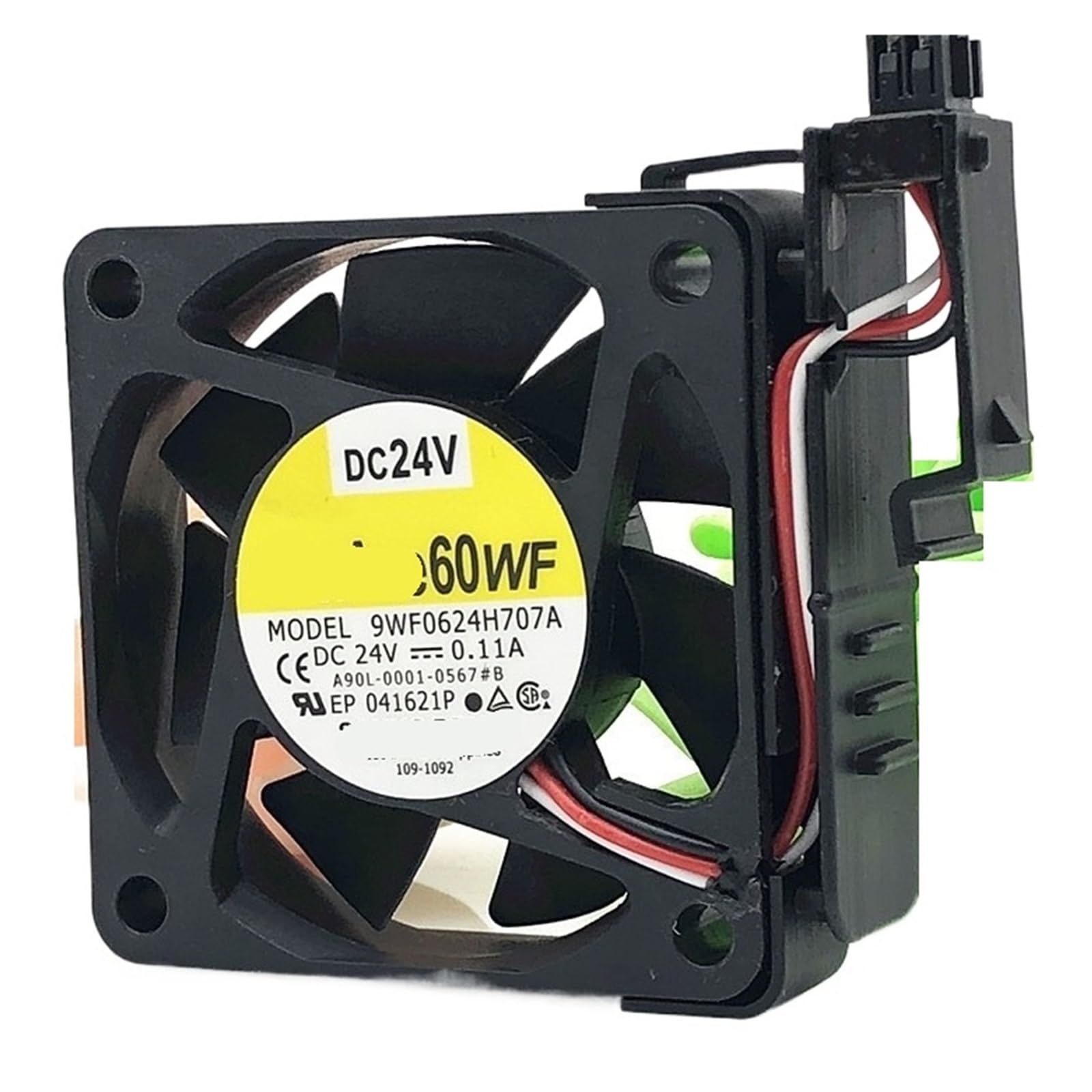 LZIKKGKI 9WF0624H707A 6CM 60 * 60 * 15mm 24V 0.11A fan with bracket