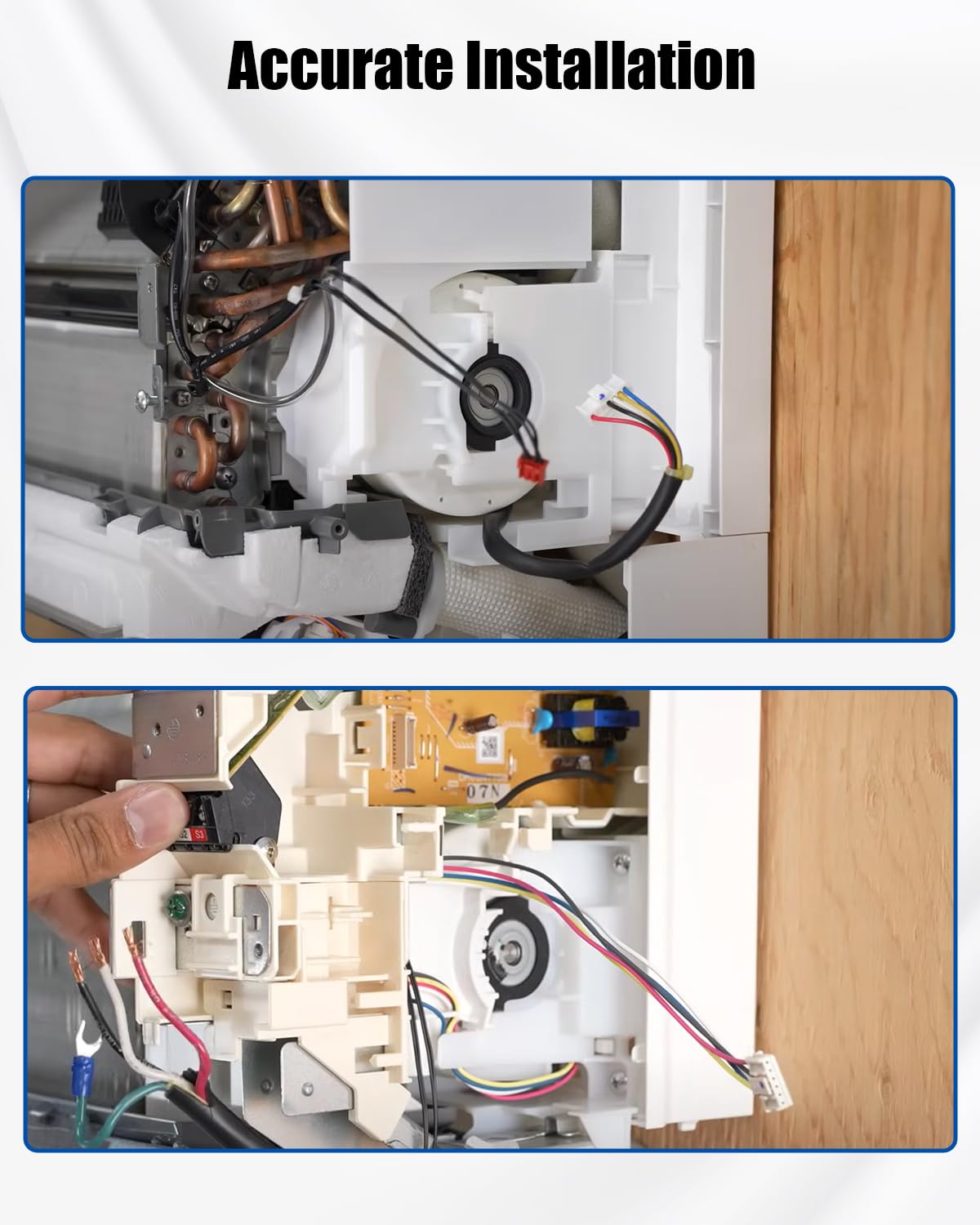 RPG20B (RPG20D-19) Brushless DC Condenser Fan Motor Fit for Midea Replaces YKFG-20-4-10L, 208–230V 60Hz 20W Air Conditioner Condenser Internal Fan Motor