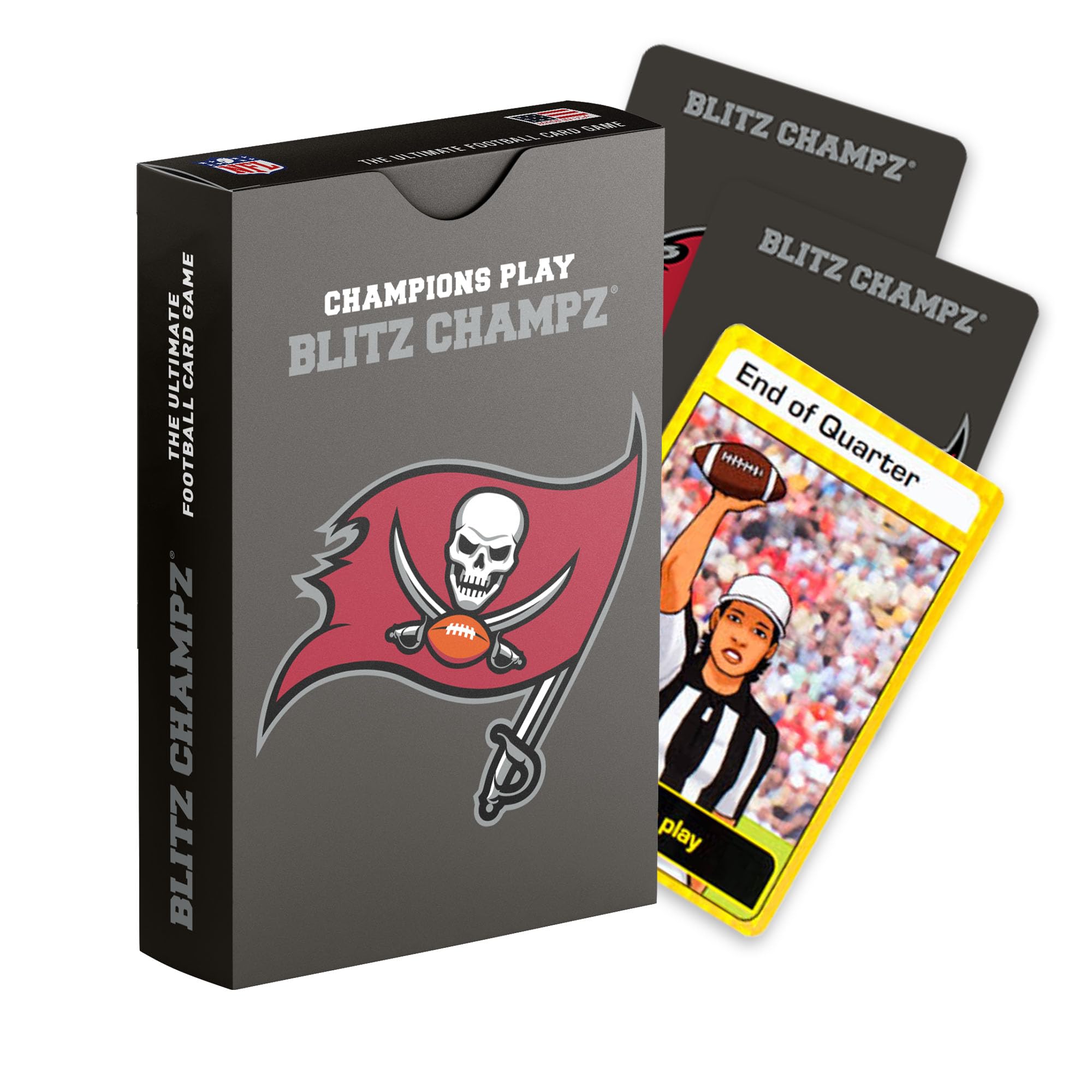 Blitz Champz Tampa Bay Buccaneers – Official NFL Playing Cards & Buccaneers Gifts for Men & Women, Fun Travel Card Games for Adults & Kids Ages 7+,