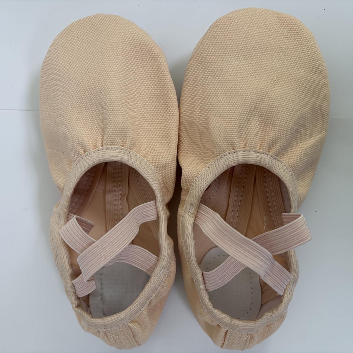 missfiona Scarpe da balletto per bambine, per principianti, balletto, pantofole con suola divisa
