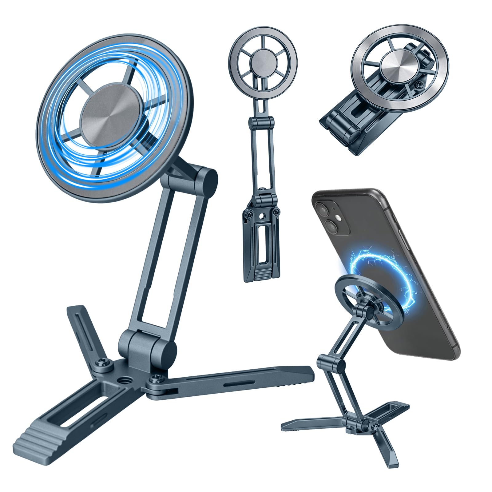 Magnetic Magsafe Mini Foldable Small Phone Tripod Stand Holder for iPhone