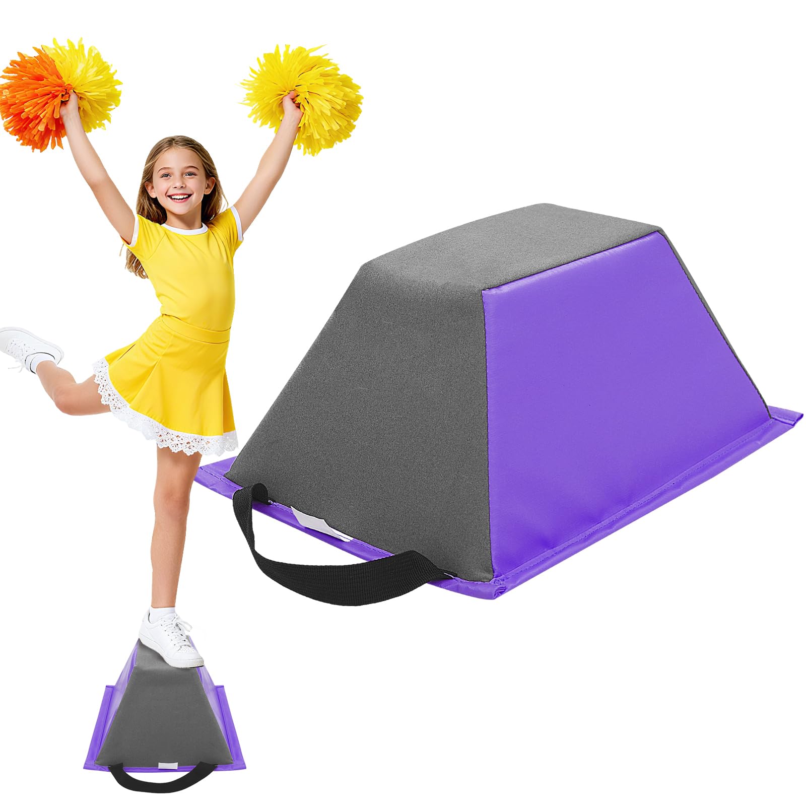 FBSPORT Balance Cheerleading Flyer Entraîneur de Cascades, 36 × 23 × 15 cm Stand-Formation Cheerleading Trainer, Gymnastique Formation Stand Cascade pour Gymnastique, Accueil, Intérieur, Extérieur