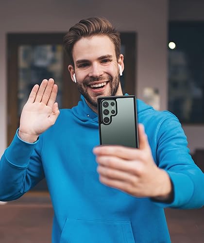 Miniatura 8 de FNTCASE Funda para Samsung Galaxy S22-Ultra carcasa translúcida de protección completa a prueba de caídas  Parachoques protector a prueba de golpes