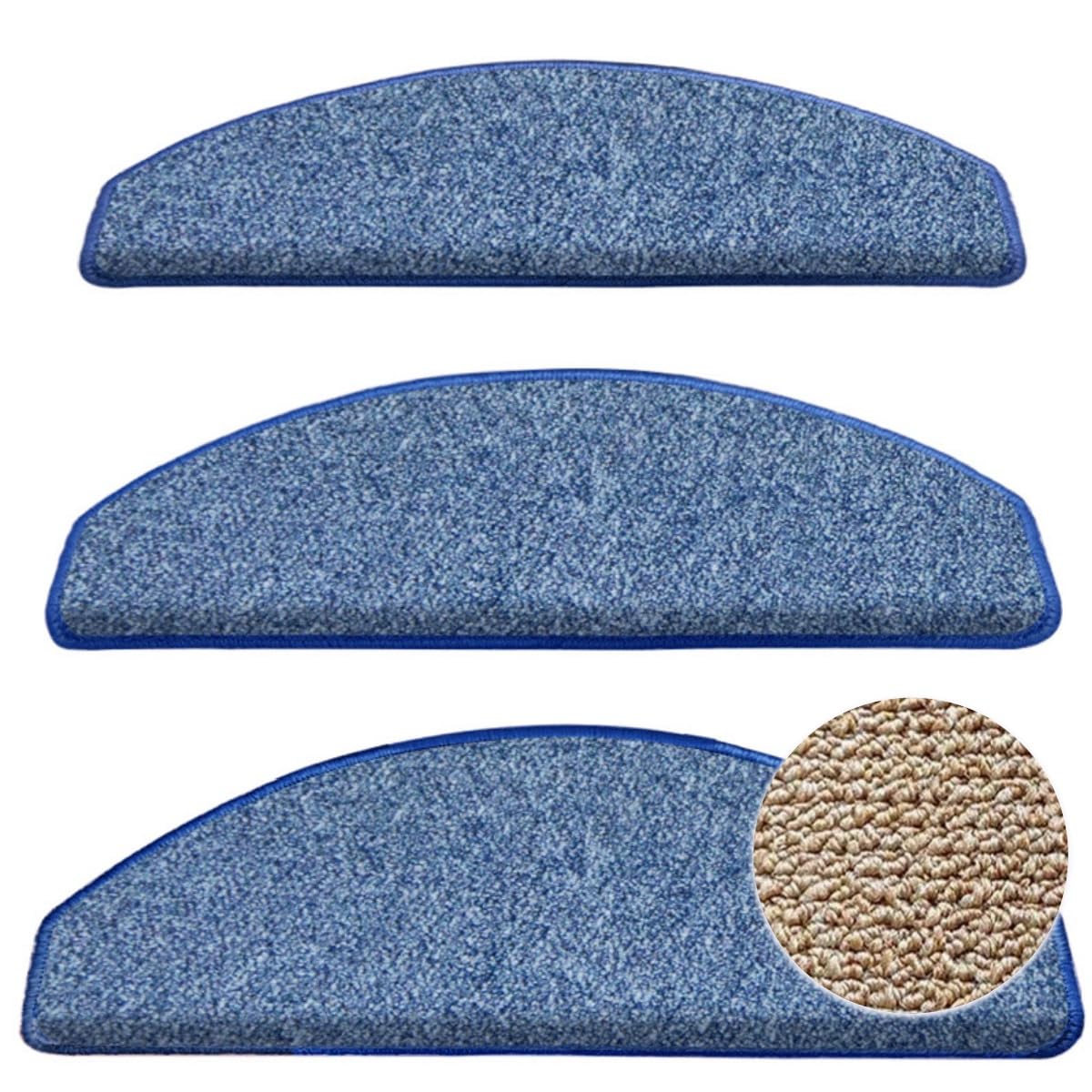 Alfombra autoadhesiva para escaleras con protectores de cantos suaves y lavables