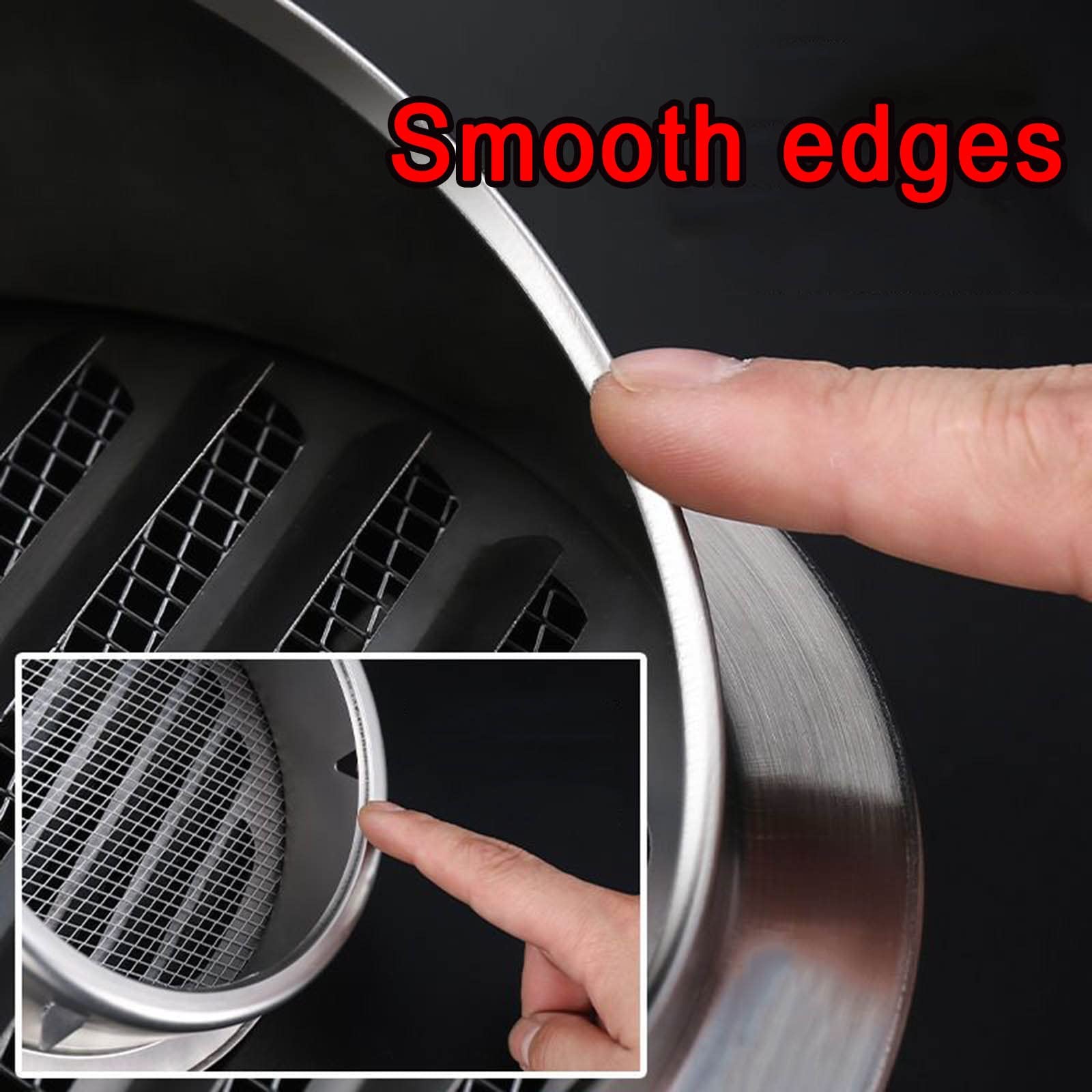 Grille De Ventilation Murale En Acier Inoxydable, Couvercle D.lique, 100/ 150mm