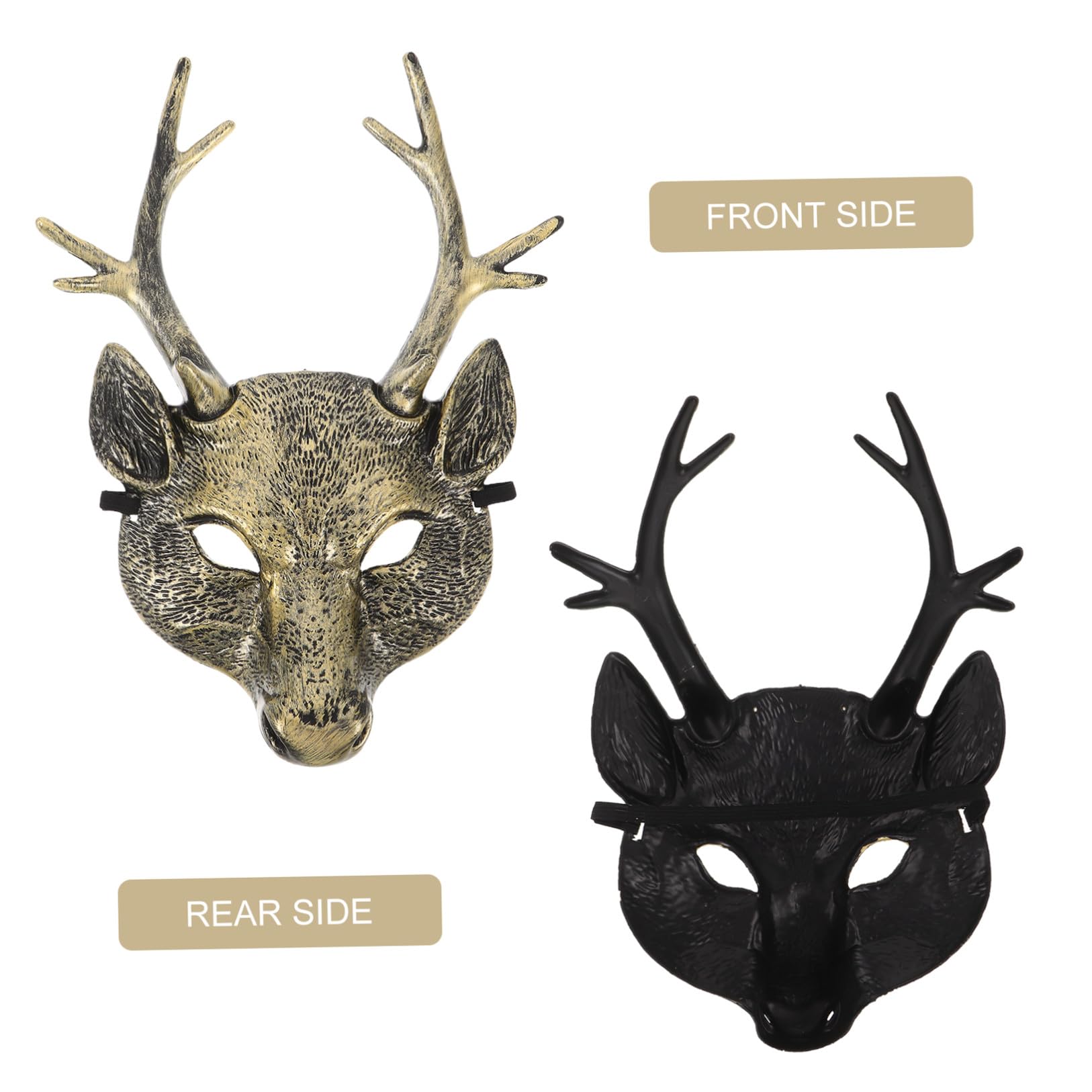 Maschera Animale Realistica a Testa di Cervo in Materiale Leggero e Traspirante Accessorio Cosplay e Maschera per Costume di Halloween per Adulti e Feste di Carnevale