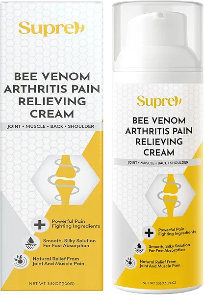 SupreH Bee Venom Cream for Arthritis: Arthritis Care Cream with Bee Venom Arnica Boswellia for Joint Muscle Back and Neck Pain