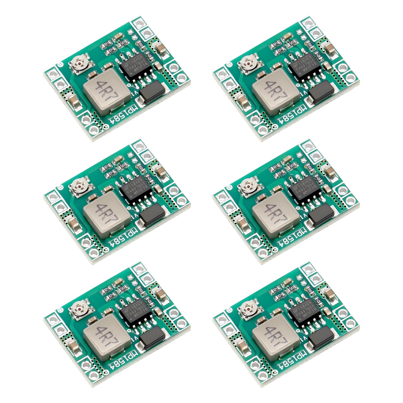DC-DC 3A Mini Convertitore Buck Step down AYWHP 6 Pezzi Regolabile Alimentatore Step Down Module DC-DC da 4,5-28V a 0,8-20V