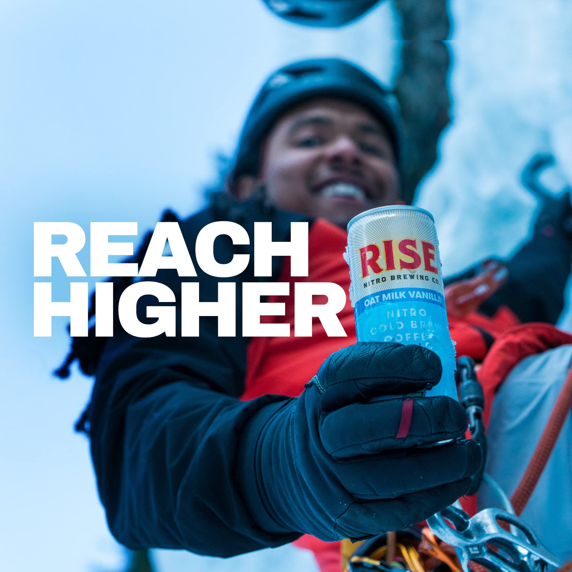 RISE Brewing Co. Oat Milk Vanilla Nitro Cold Brew Latte Vegan & Non