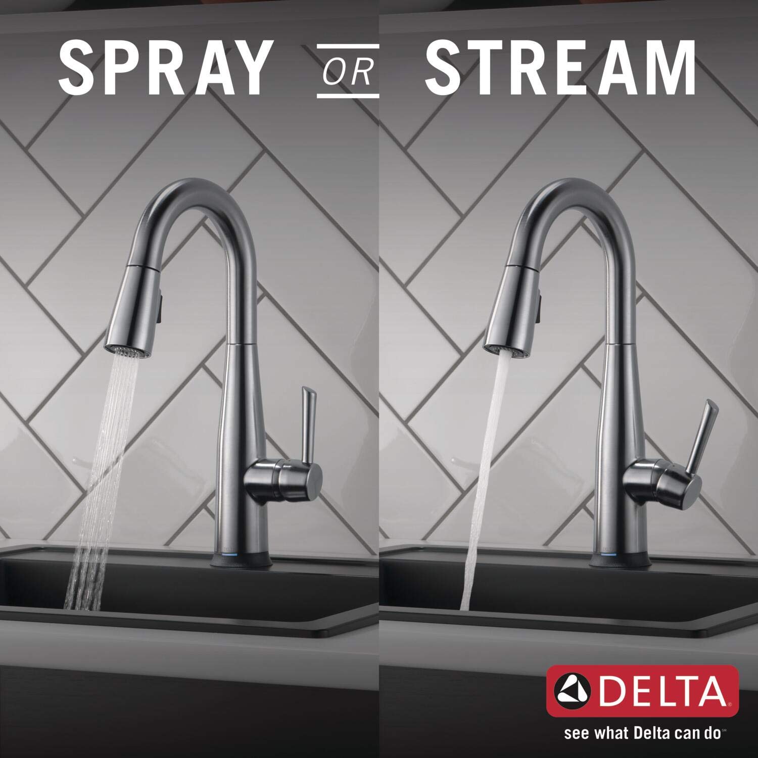 Delta Faucet Essa SingleHandle BarPrep Touch Kitchen Sink Faucet with