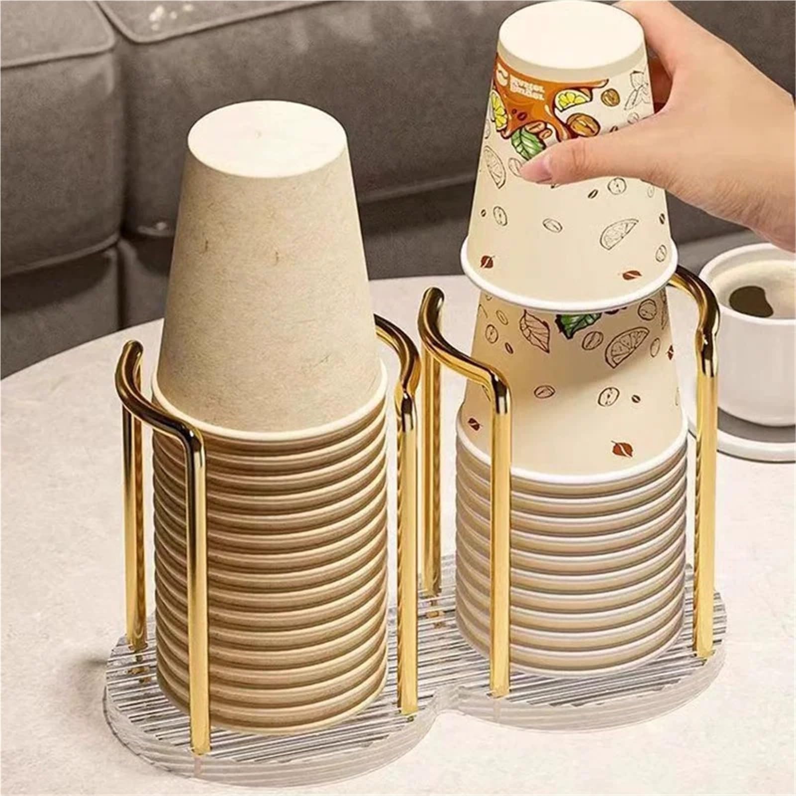 Portavasos Soporte for almacenamiento de vasos de papel desechables