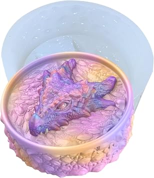 Dragon Head 3D Soap Making Silicone Mold for Epoxy Resin, Fondant Sugar Craft, Cake Topper Decorating, Polymer Clay, Plaster
