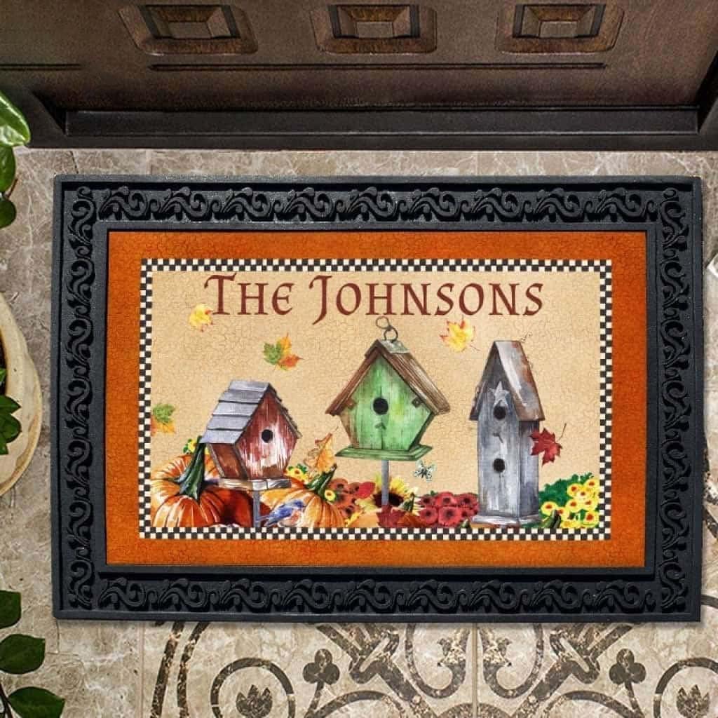 Paillasson extérieur entrée pour une maison chaleureuse en automne
