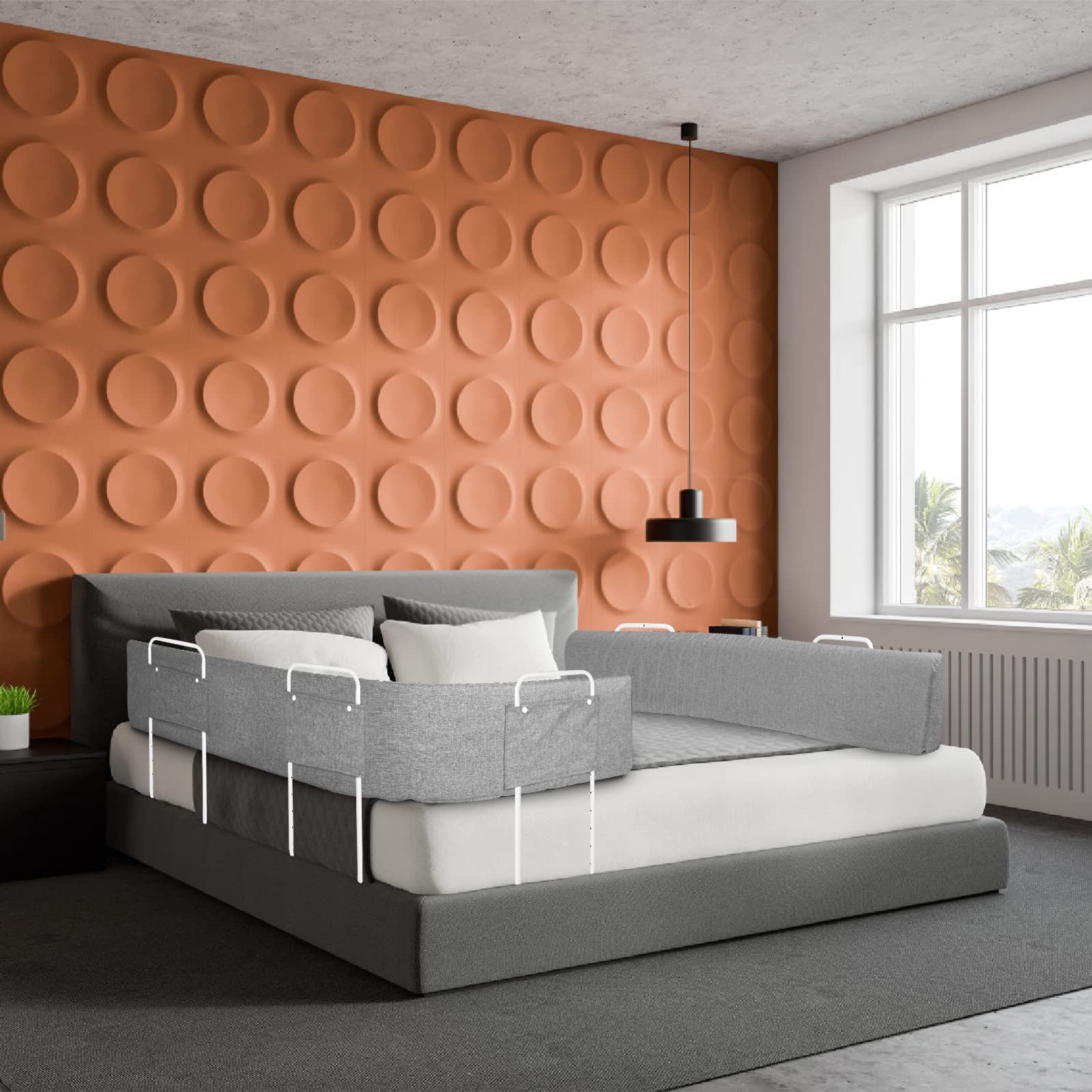 Griglia Di Sicurezza Per Letto Bambini 100 Cm, Regolabile, Pieghevole, Anti-caduta - Design Modulare - Foto 2