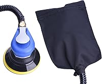 Vista 4 de Lijadora orbital profesional de 5", lijadora de palma de doble acción para trabajo de carrocería automática, sistema de vacío de gancho y bucle