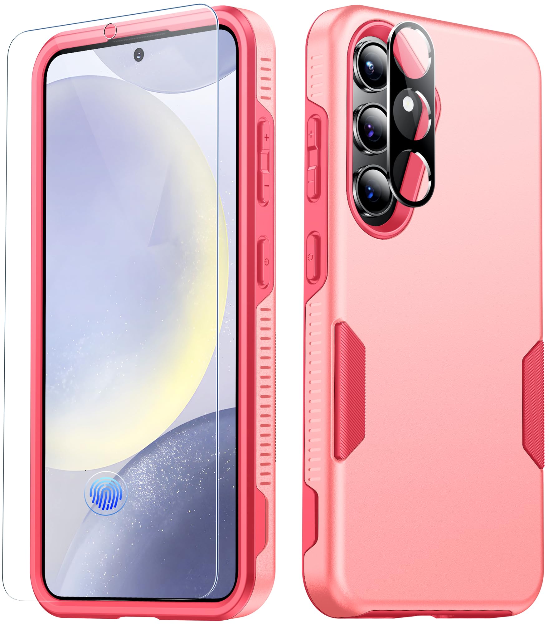 SPIDERCASE for Samsung Galaxy S24 Case, [12 FT Military Grade Drop Protection] Heavy Duty Shockproof Phone Case for Galaxy S24, Pink