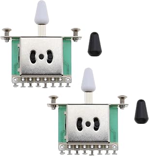 2Pcs 3 Way Guitar Switch Compatible with Stratocaster Compatible with Telecaster Style Electric Guitar 3-Way Pickup Selector Lever Switch