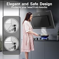TopStrong 60 cm-es Páraelszívó LED Világítással, 350 m³/h Szívóerő, Aktívszén Szűrő, 3 Fokozat 4