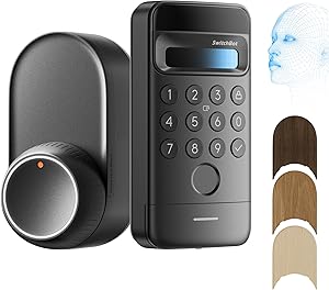 SwitchBot スマートロック Ultra 顔認証パッド 指紋認証 - スイッチボット 暗証番号 鍵 スマートキー ドアロック オートロック スマホで操作 交通系ICカード Suica PASMO Alexa/Google Home/Siri対応 遠隔対応 工事不要 取付カンタン 後付け 防犯対策助成金あり