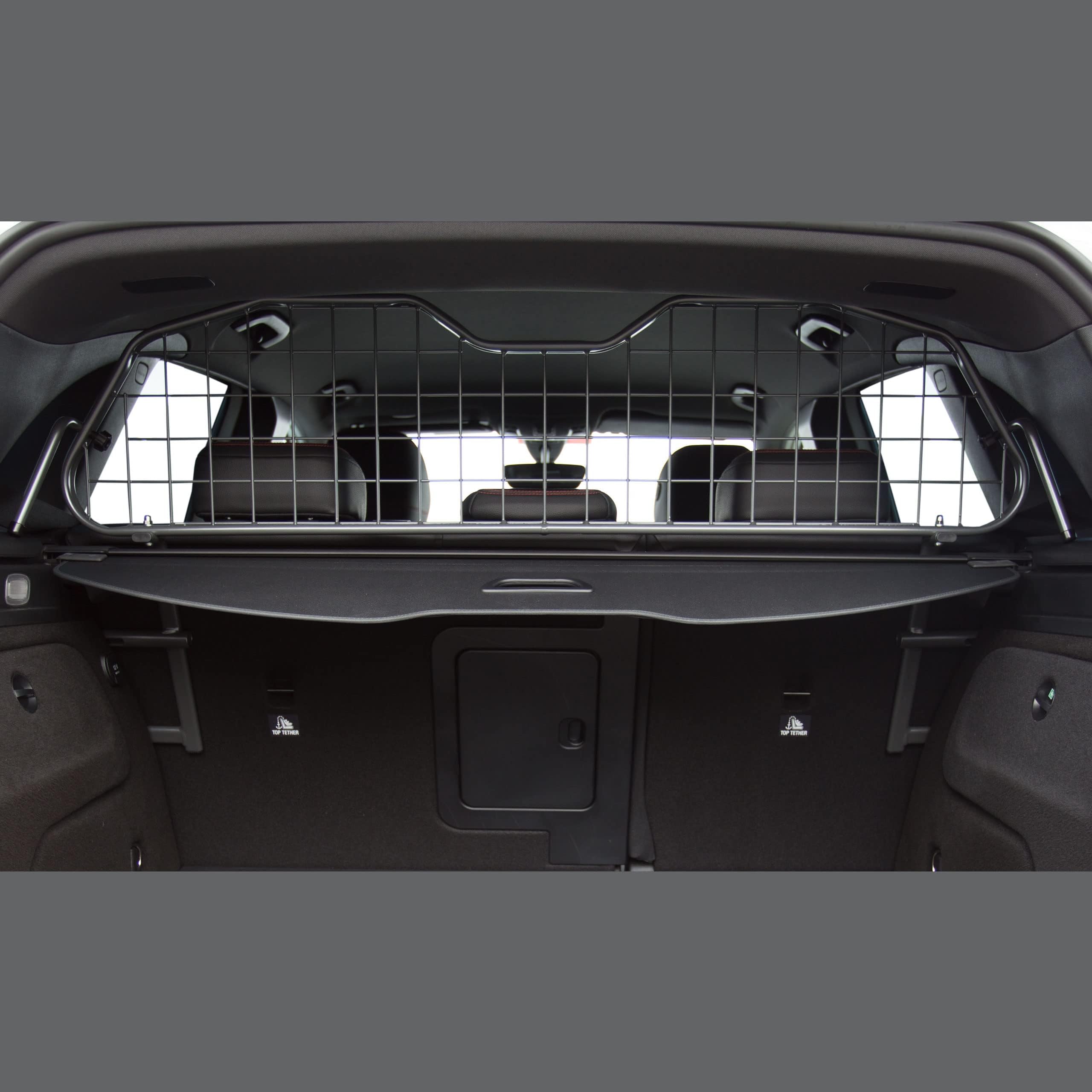 Travall Dog Guard for Mercedes B-Class (2011-2018) Tailored Fit Luggage Barrier Load Seperator Heavy Duty Powder Coated Steel Pet Barrier Mesh Cage Car Seat Compatible