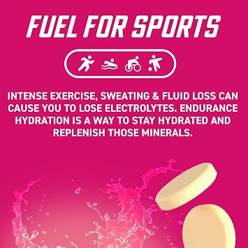 Applied Nutrition Endurance Hydration Electrolyte Tablets - 400mg Electrolytes per Serving – 20 Effervescent Tablets, Sugar Free, Low Calorie, Added Vitamin C Boost Performance – Berry