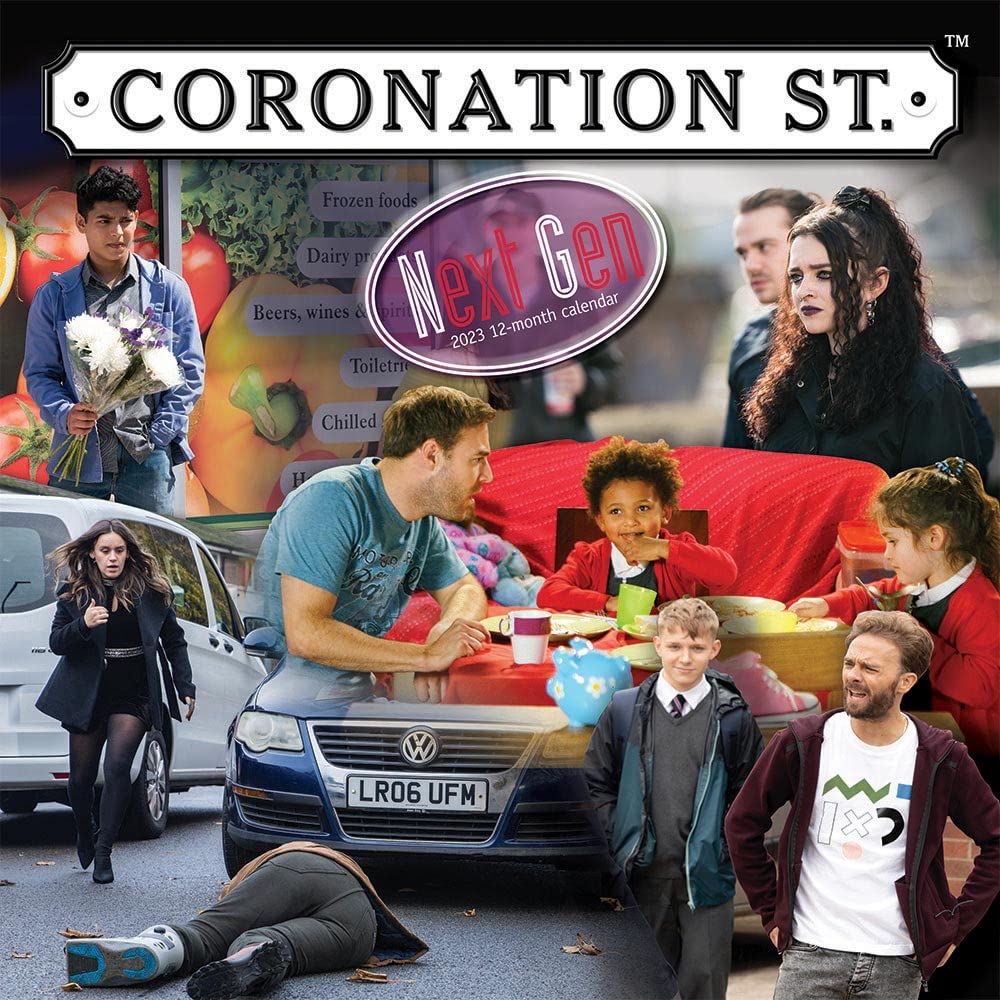 Coronation Street 2023 12 x 24 Inch Monthly Square Wall Calendar