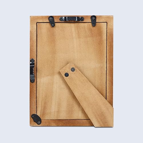 Miniatura 5 de Handicrafts Home Paquete de 2 marcos de fotos de 5 x 7 Marco de fotos de nácar rosa, marcos decorativos para pared y escritorio, decoración bohemia