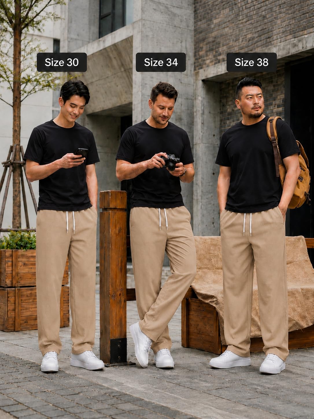 Preneum Men's Relaxed Fit & Comfortable Sweatpant | Flexible Elastic Waist with Drawstring Lower for Man |Pant for Causal Wear |Gym Joggers|Beige|3XL 1