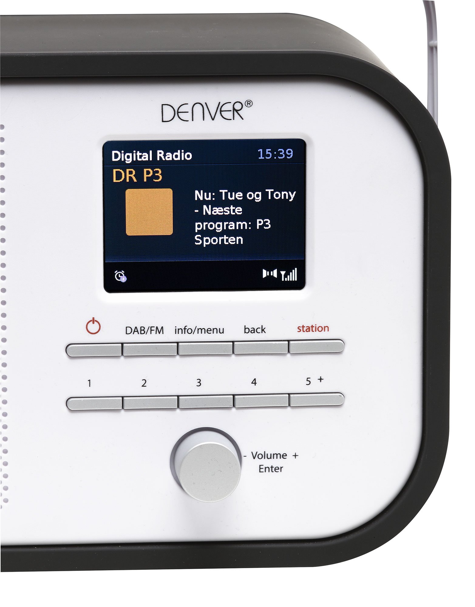 DAB-40 Black Portable DAB/DAB FM Digital Radio With Alarm Clock And 2.4" Colour TFT Display - View #5