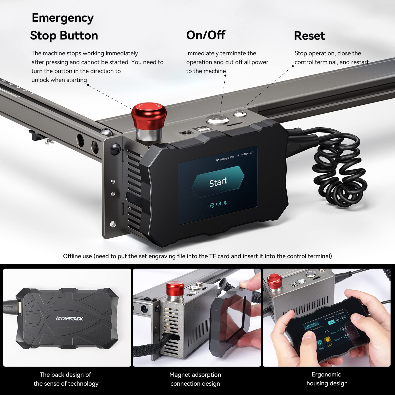 ATOMSTACK Laser Engraver S10 Pro, 10W Output Power 0.08 * 0.06mm