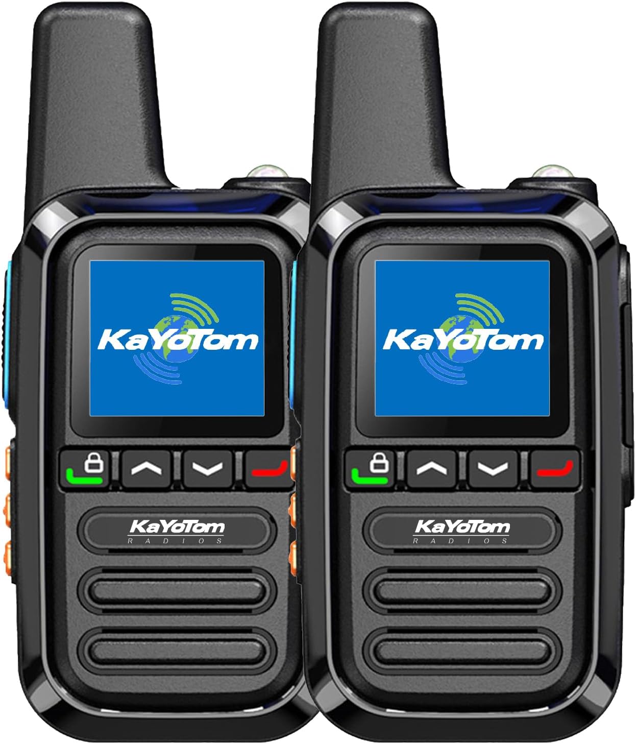 (Nationwide) Unlimited Range Radios Walkie Talkies Long Range  Lifetime Free Two Way Radios Clear Voice LED Flashlight Rechargeable for Business Outdoor Security