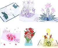 Vista 2 de WESAPPINC Paquete de 6 tarjetas de felicitación 3D, tarjetas de Navidad, postales desplegables, tarjetas de aniversario de cumpleaños para padres