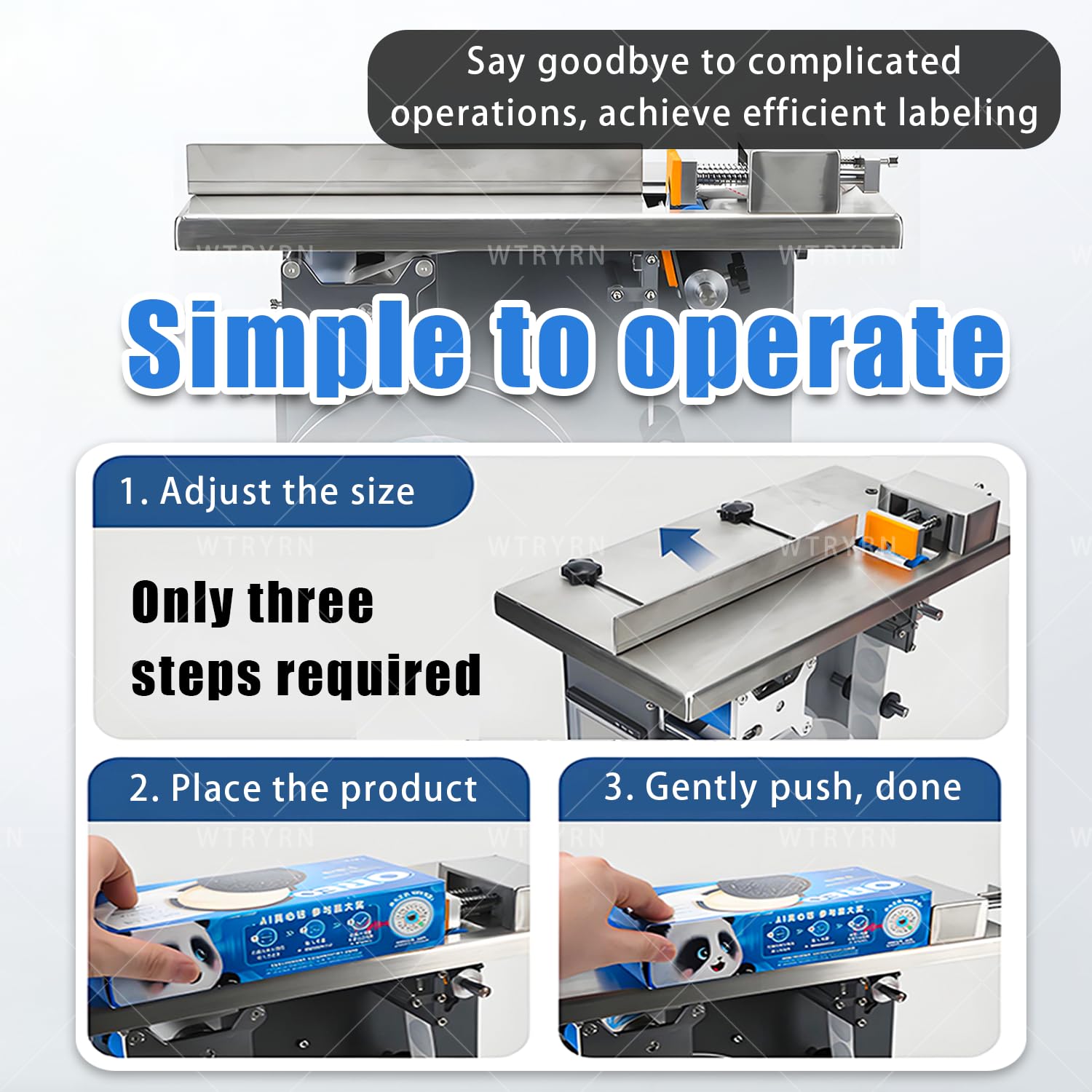 Etichettatrice angolare semiautomatica Applicatore di Etichette a Scatola da 90 Gradi Piano di Lavoro Robusto ad Ampia Tensione 110-220 V per Uso Industriale 5cm