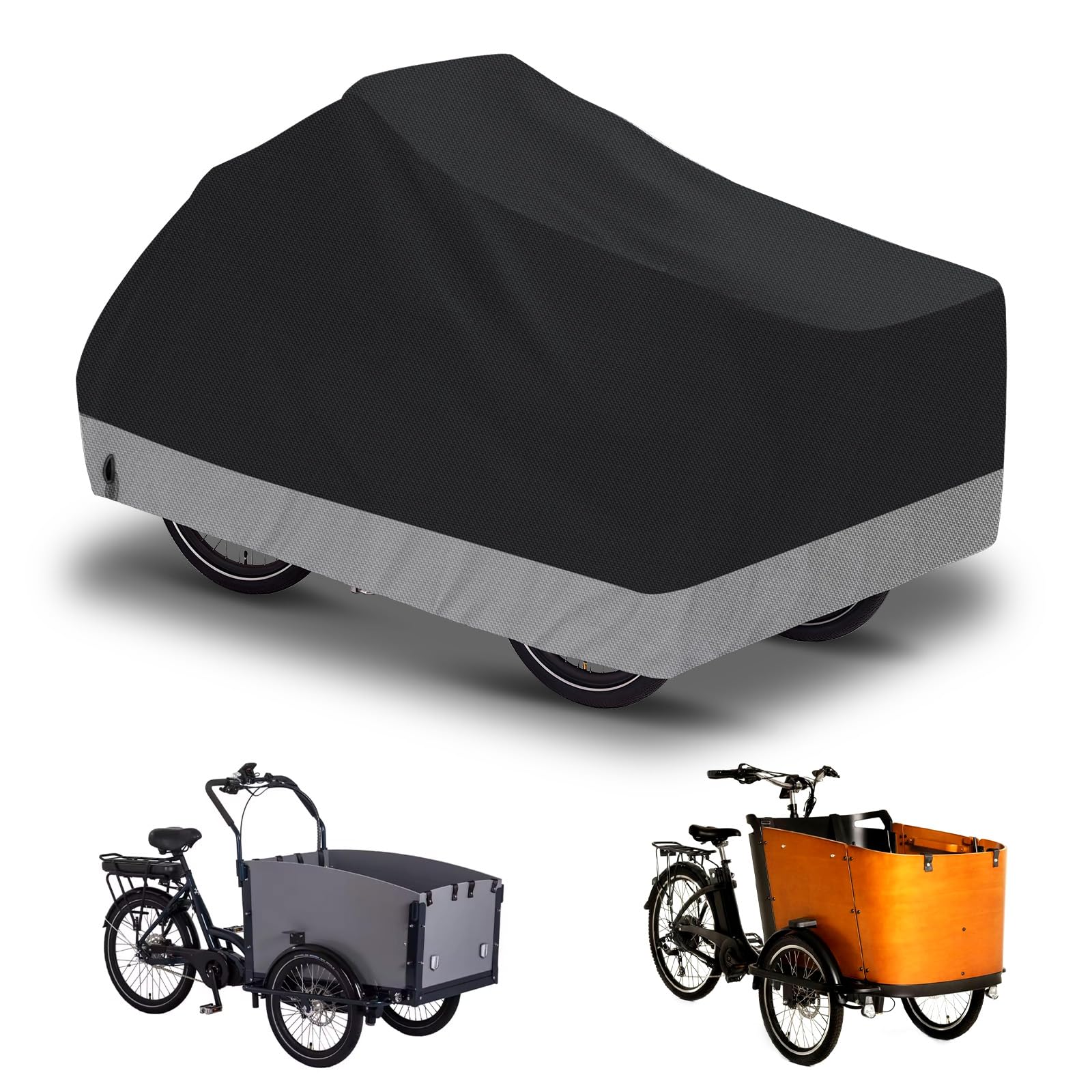 Cubierta para bicicleta de carga ideal para proteger tu transporte en el jardín