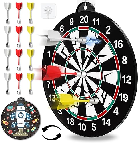 Miniatura 1 de Bennol 14 PCS Double-sided Magnetic Dart Board Toys for Kids Boys, Kids Dart Board Toys Gifts for 3 4 5 6 7 8 9 10 11 12 Year Old Boys Kids, Indoor
