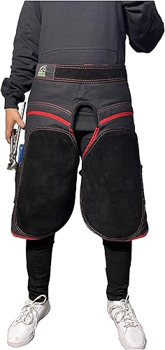 Equine Care Chaps para mujer  Delantal de cuero y lona de 23 pulgadas  Equipo esencial para la zapata de caballos