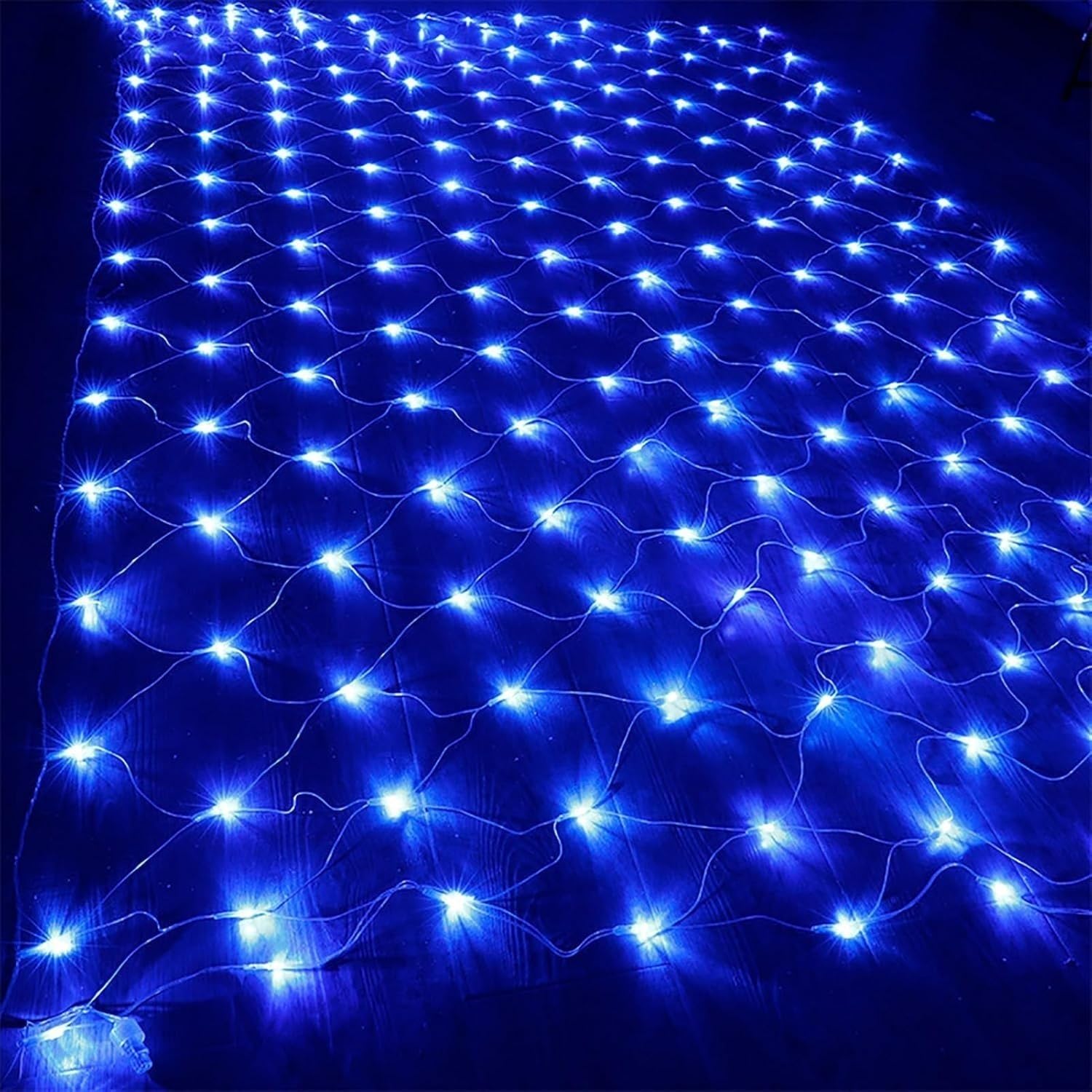 Vollständig Wasserdichtes Lichternetz Mit Niederspannung, 10 X 8 M, 2000 LEDs, Kaltweiß Mit 8 Lichteffektfunktionen, For Weihnachtsbaum-, Hochzeitsfeier- Und Partydekoration Im Freien, Wetterfest(Blau