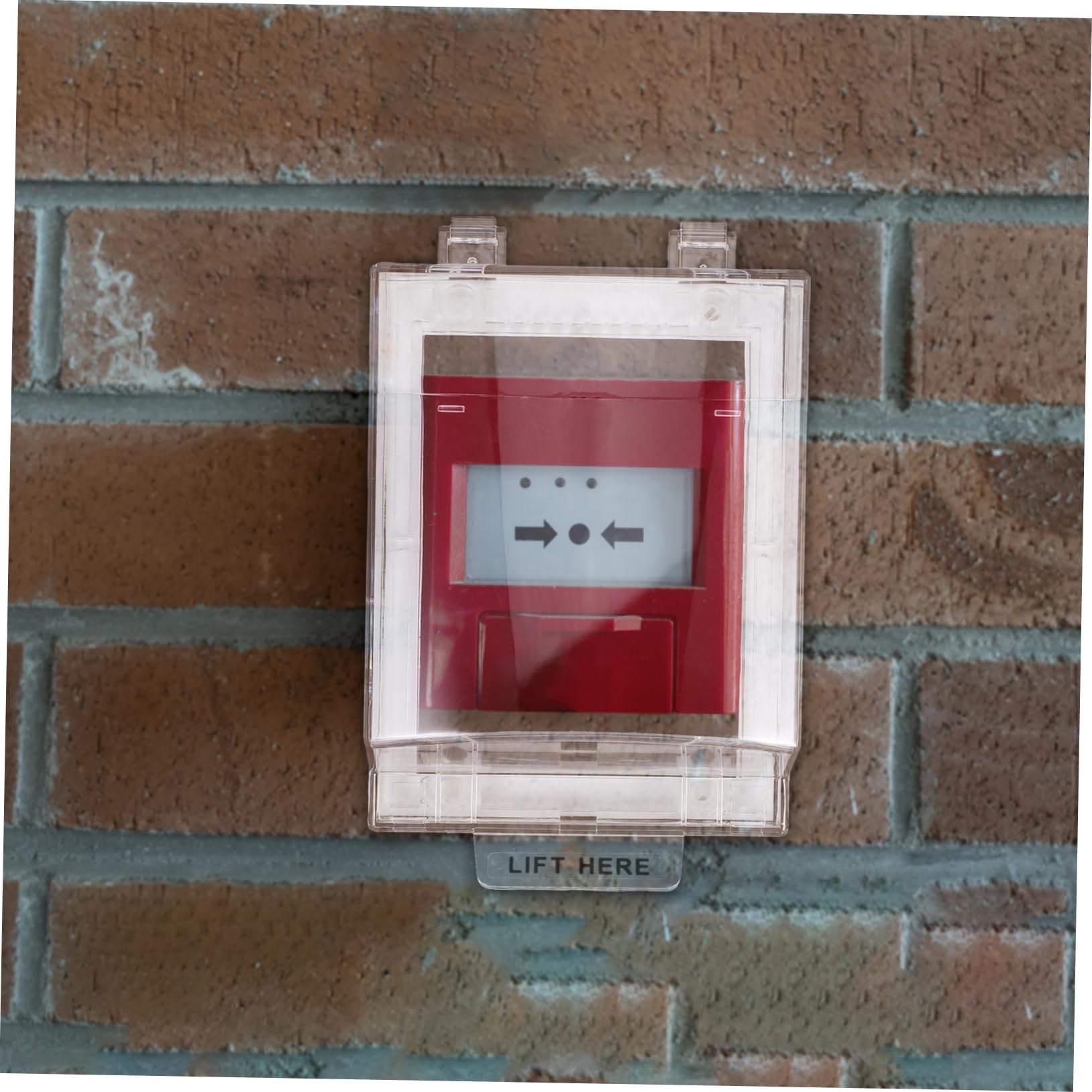 Protector de Botón de Alarma Manual de Plástico, Cobertura Total | Instalación Sencilla, Uso en Oficinas Interiores, Compatible Punto de Llamada de Incendio