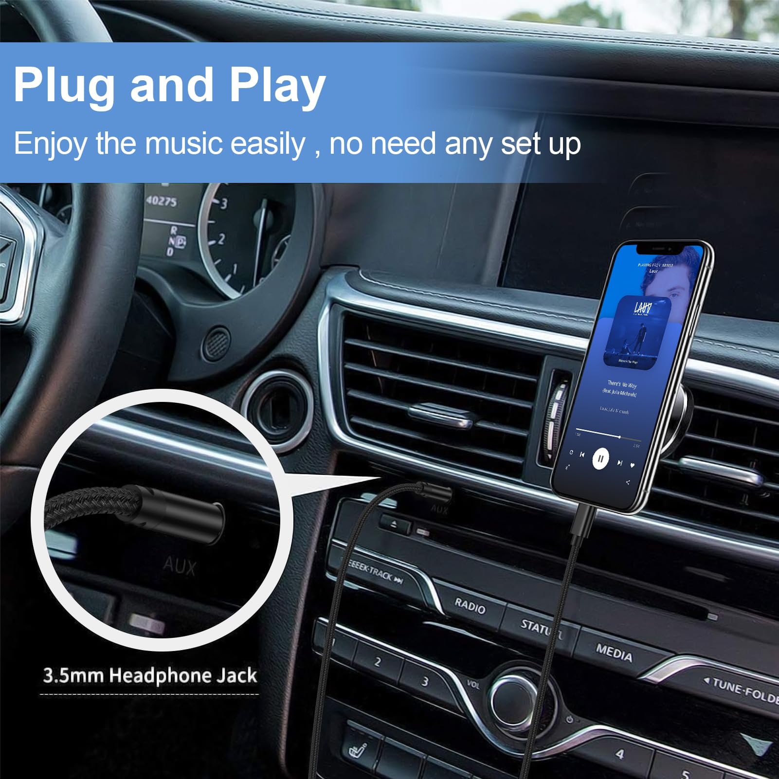 Cavo audio da USB C a jack audio da 3,5 mm per Samsung Galaxy A26/A16/A36/A56/S25 Ultra/S24/S23/S22/S21/S20/0,9 m, adattatore da tipo C a cuffie Aux cavo stereo per iPhone 16 Pro Max/16e/15/Pixel