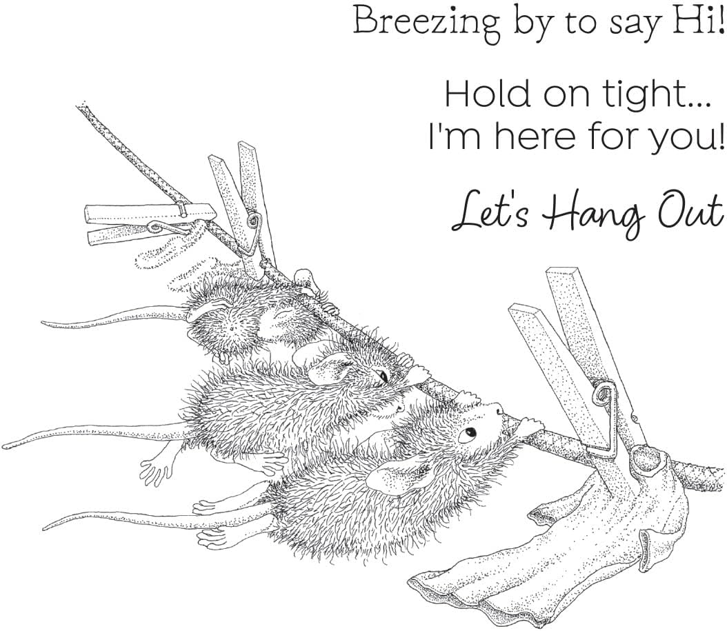 Spellbinders RSC-026 Breezy Day Cling Rubber Stamp Set from The House-Mouse Spring Has Sprung Collection