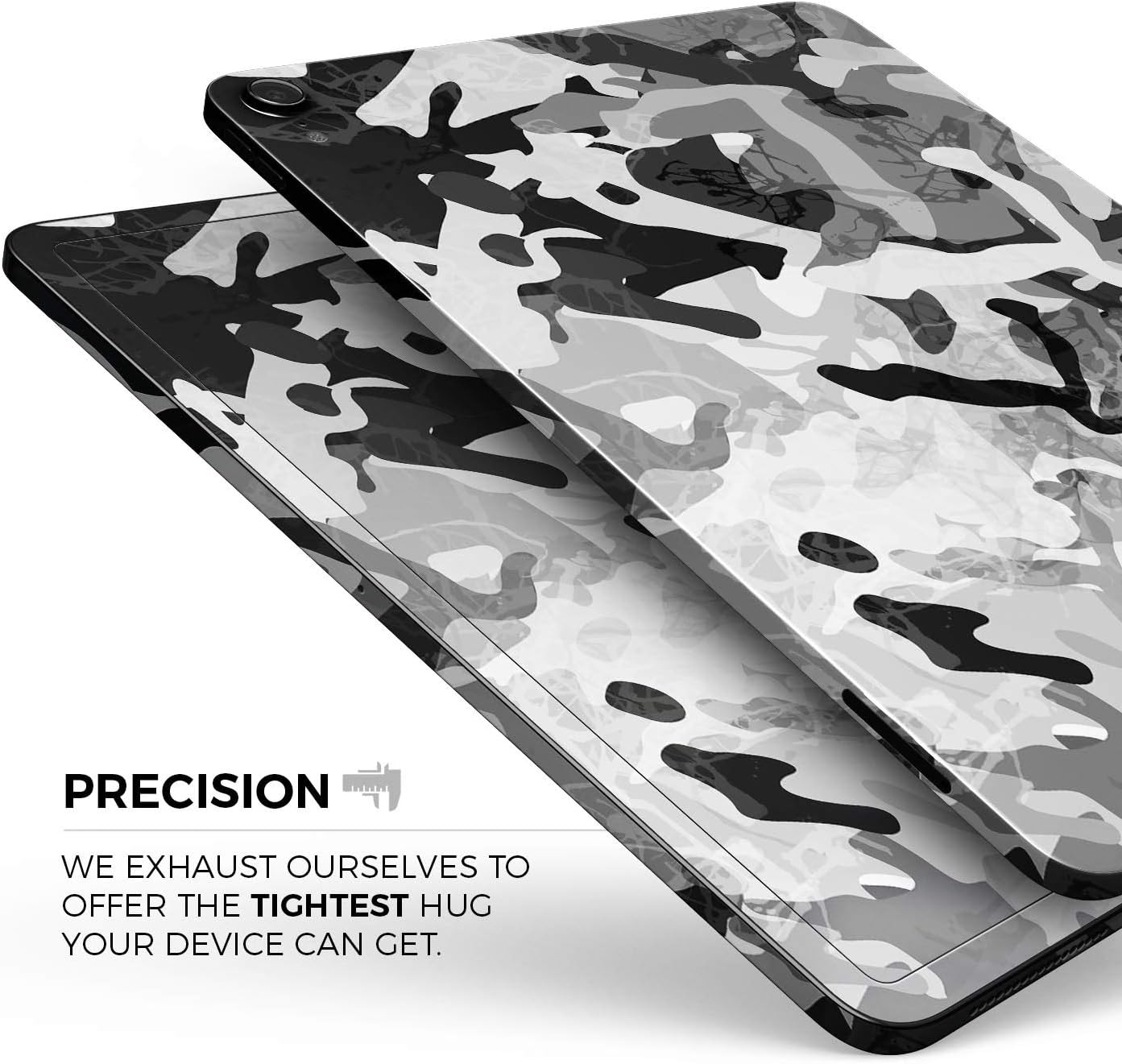 DesignSkinz - Desert Snow Camouflage V2 Full-Body Wrap Decal Protective Skin-Kit Compatible with Apple iPad 8th Gen 10.2" (A2270/A2428)