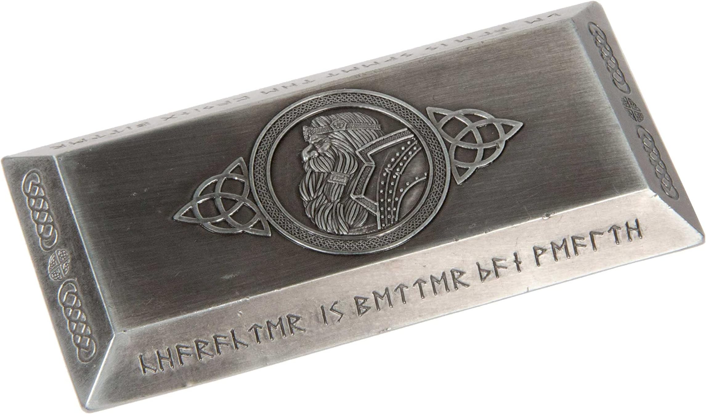 The Broken Token Prop Coins - 1 Silver Large Antique Dwarven Bar, Fantasy Novelty and Replica Trade Bars