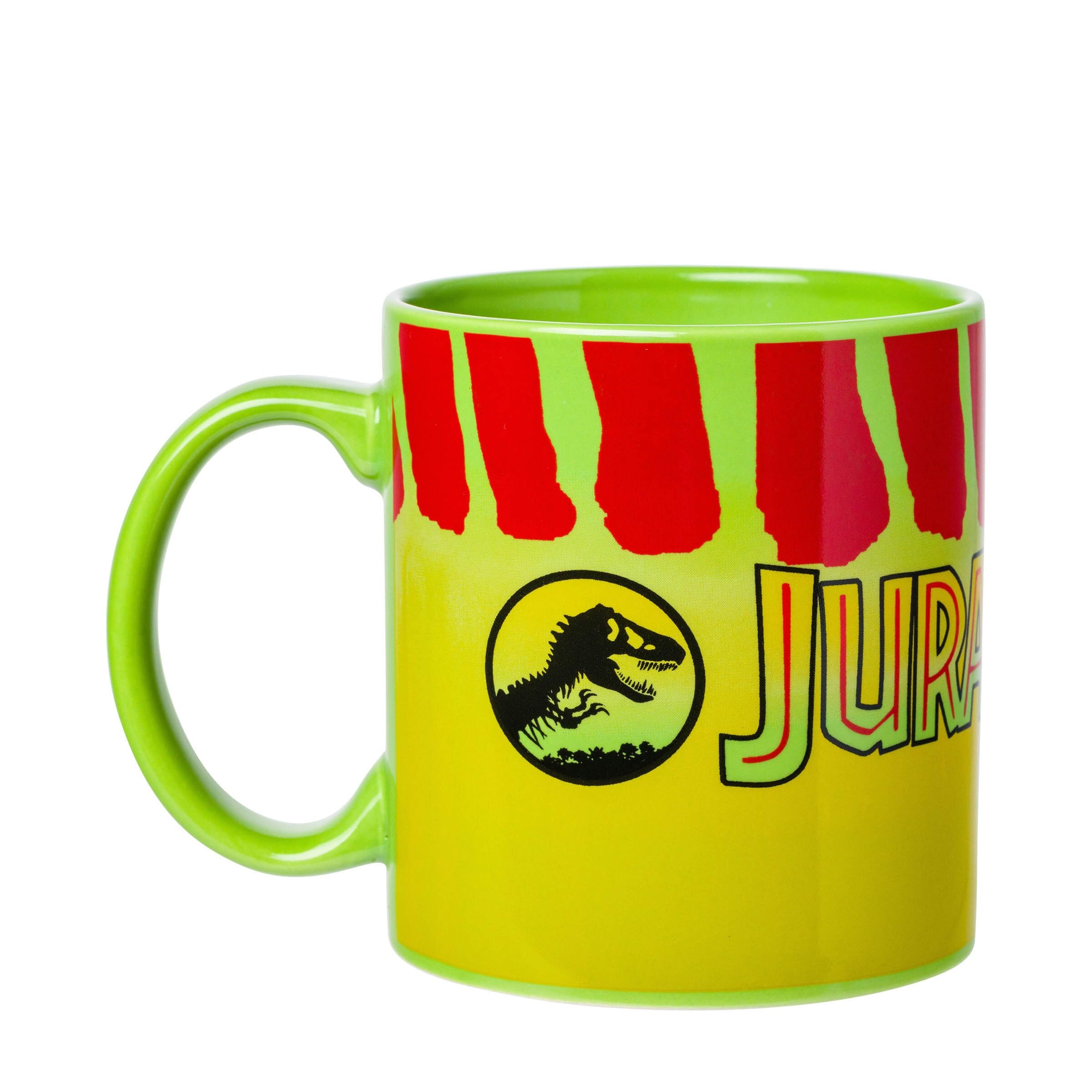 Silver Buffalo Jurassic Park 20oz SUV Green Ceramic Mug