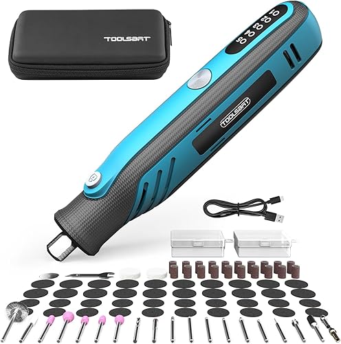 Kit de herramientas rotativas inalámbricas – Herramientas rotativas eléctricas de 5 velocidades con 84 accesorios, herramienta rotativa de potencia disponible en Yaxa Guatemala