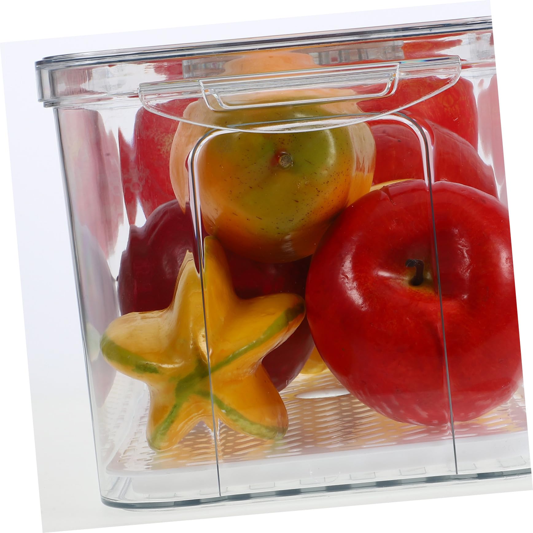 Contenedor de Almacenamiento para Refrigerador Transparente, Apilable