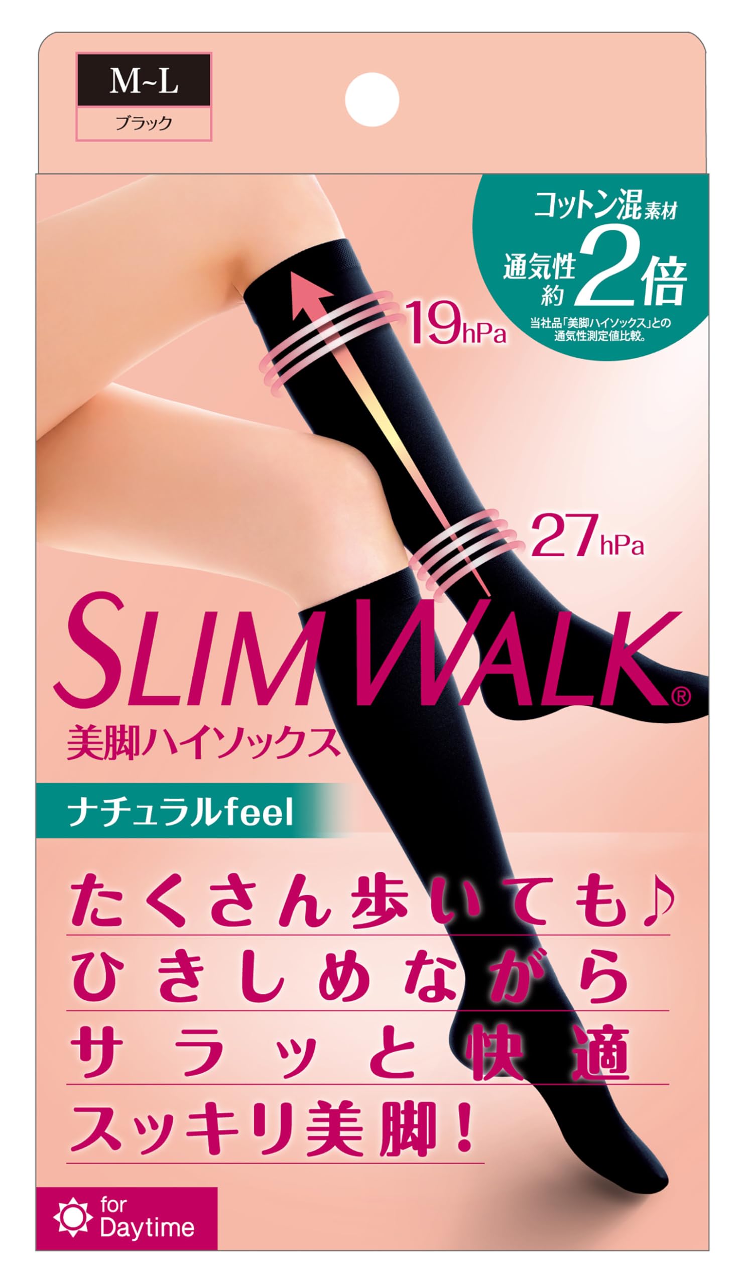 Amazon.co.jp: スリムウォーク 着圧ソックス 美脚 ハイソックス